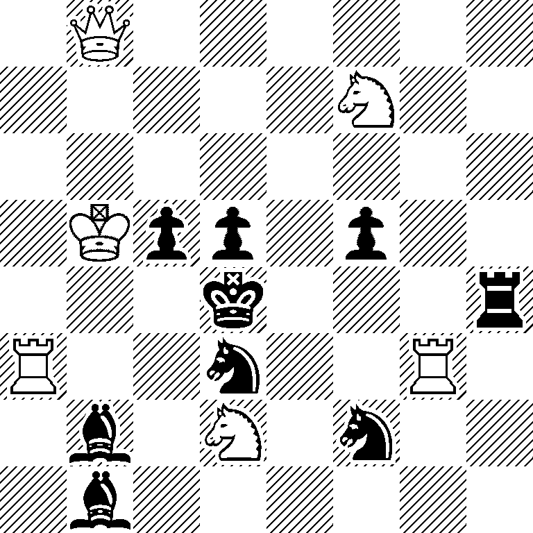1Q6/5N2/8/1Kpp1p2/3k3r/R2n2R1/1b1N1n2/1b6