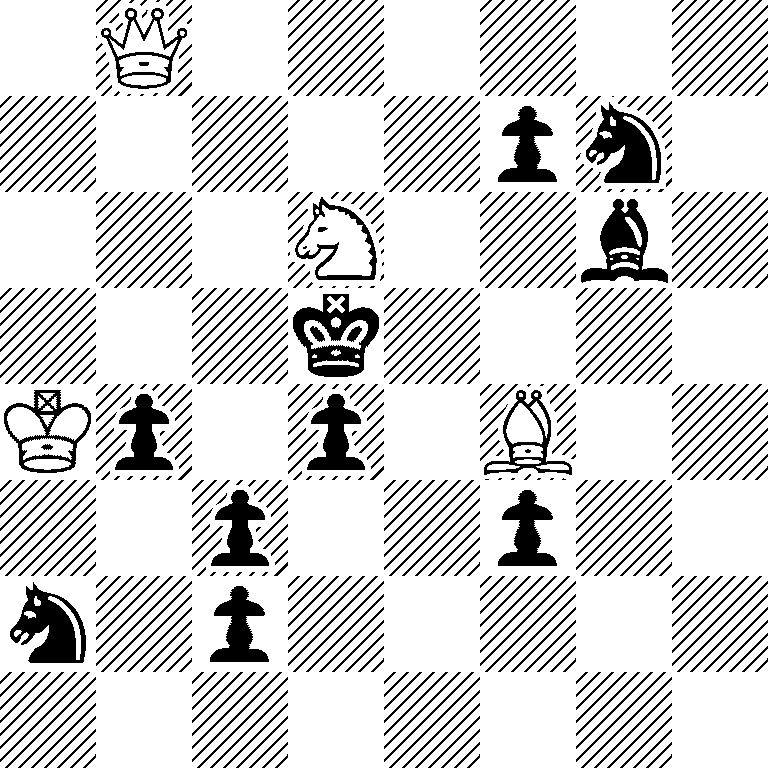 1Q6/5pn1/3N2b1/3k4/Kp1p1B2/2p2p2/n1p5/8