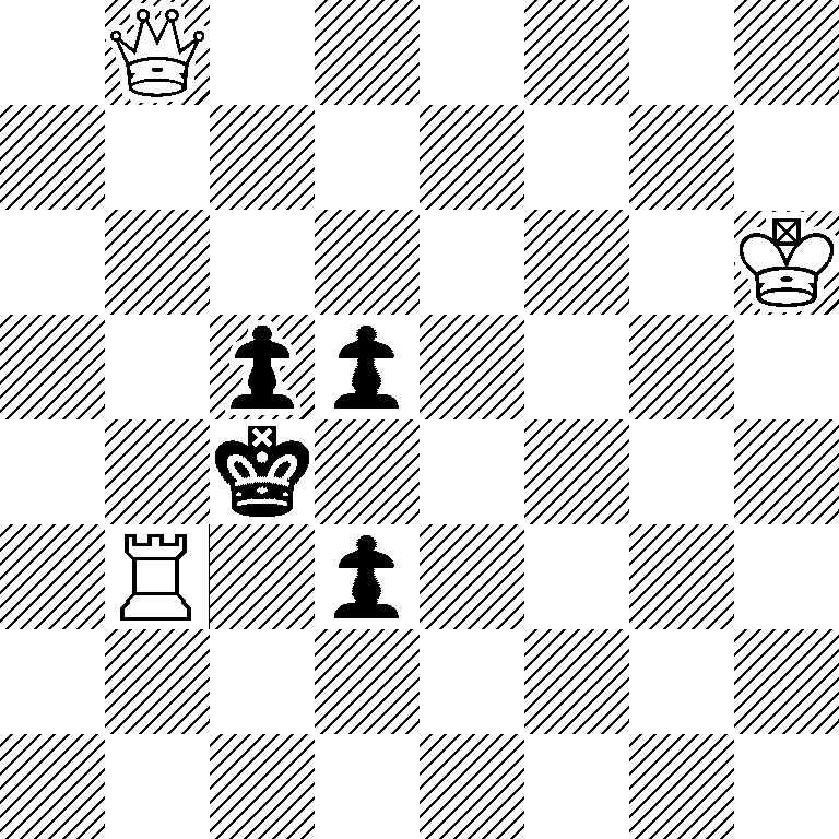 1Q6/8/7K/2pp4/2k5/1R1p4/8/8