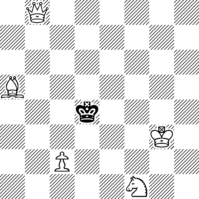 1Q6/8/8/B7/3k4/6K1/2P5/5N2