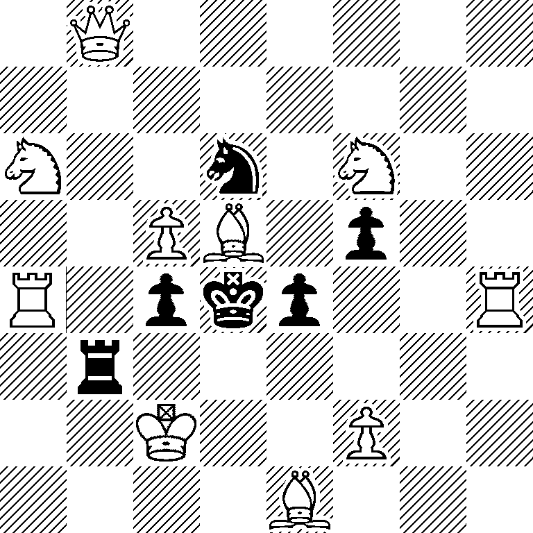 1Q6/8/N2n1N2/2PB1p2/R1pkp2R/1r6/2K2P2/4B3