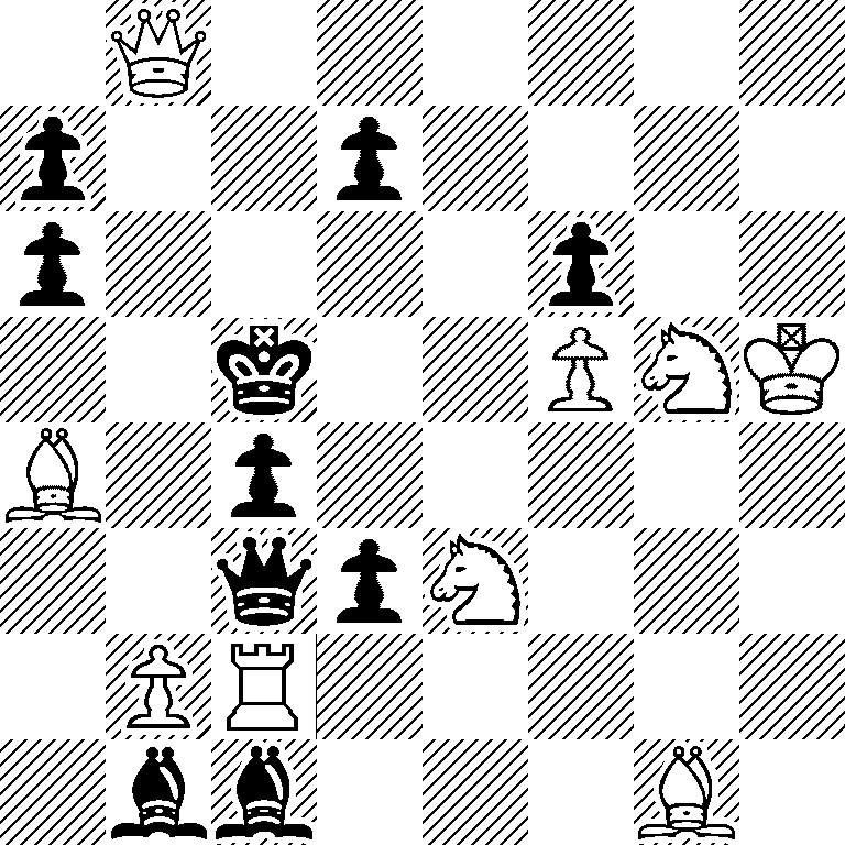 1Q6/p2p4/p4p2/2k2PNK/B1p5/2qpN3/1PR5/1bb3B1