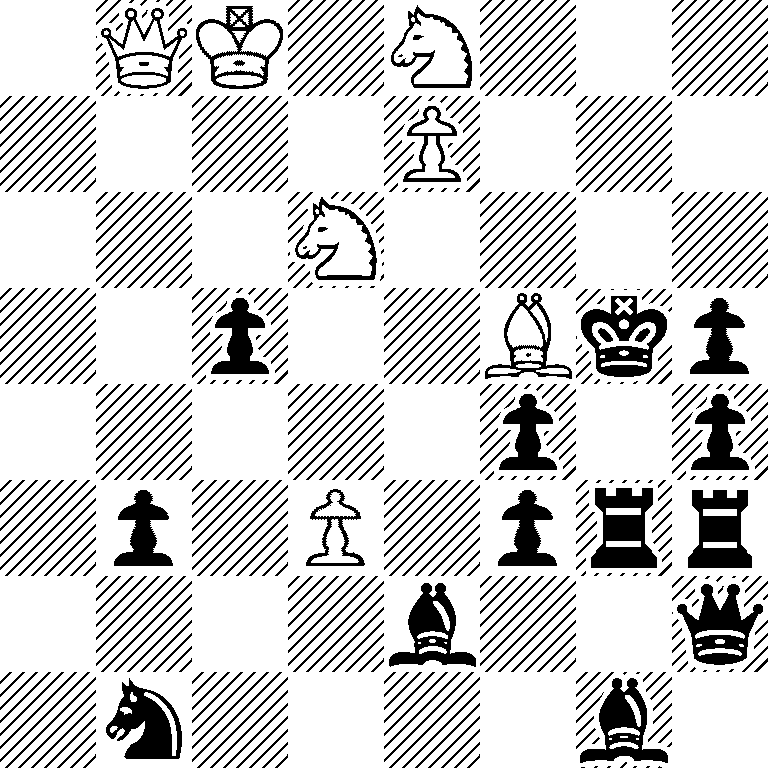 1QK1N3/4P3/3N4/2p2Bkp/5p1p/1p1P1prr/4b2q/1n4b1