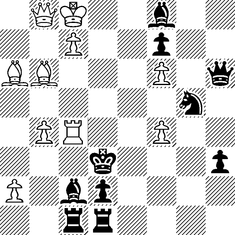 1QK2b2/2P2p2/BB3P1q/6n1/1PR2P2/3k3p/P1bp4/2rr4