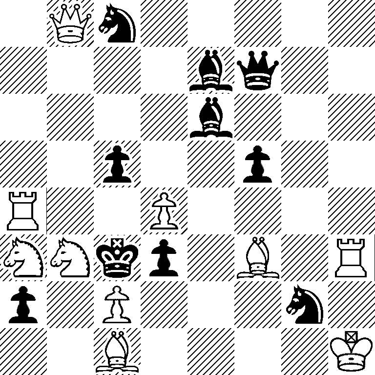 1Qn5/4bq2/4b3/2p2p2/R2P4/NNkp1B1R/p1P3n1/2B4K