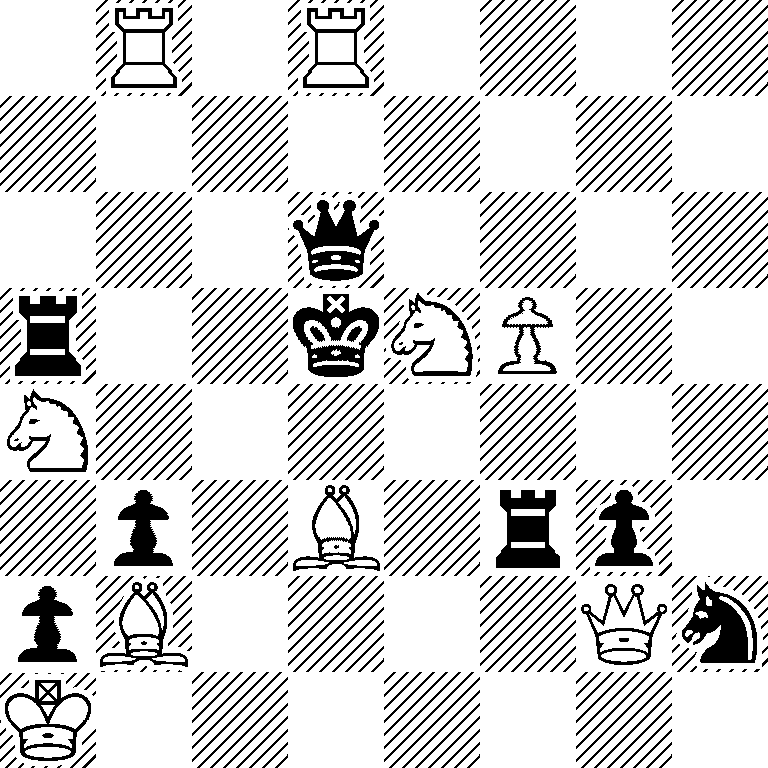 1R1R4/8/3q4/r2kNP2/N7/1p1B1rp1/pB4Qn/K7