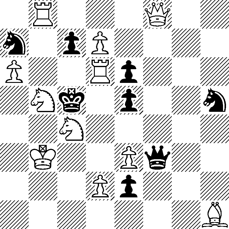 1R3Q2/n1pP4/P2Rp3/1Nk1p2n/2N5/1K2Pq2/3Pp3/7B