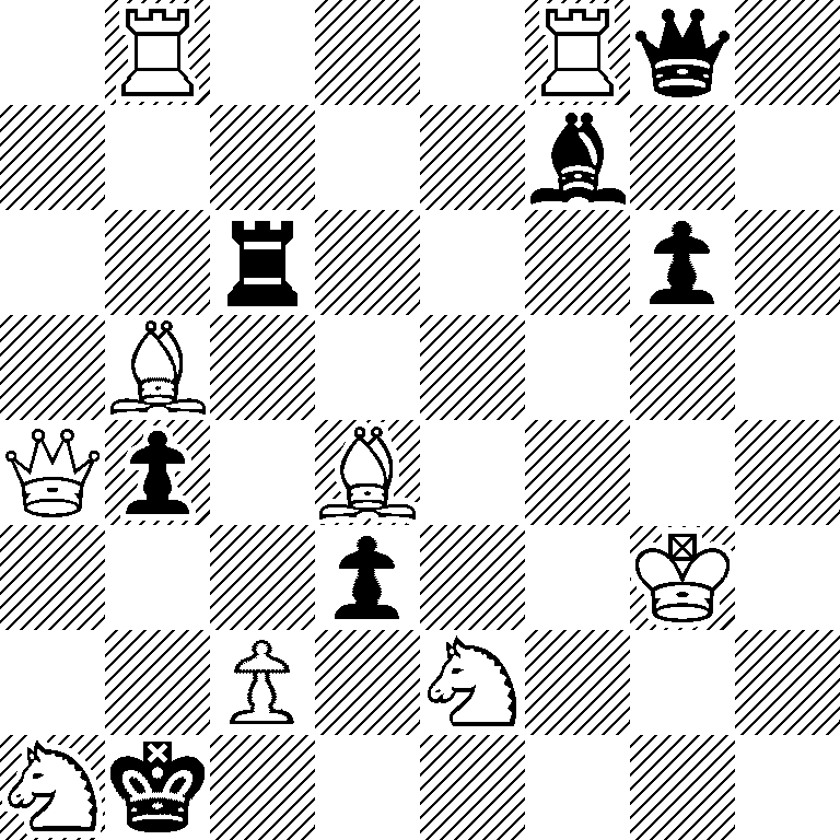 1R3Rq1/5b2/2r3p1/1B6/Qp1B4/3p2K1/2P1N3/Nk6