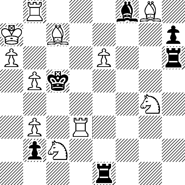 1R3bB1/K1B4p/P3P2r/1Pk5/6N1/1P1R4/1pN5/4r3