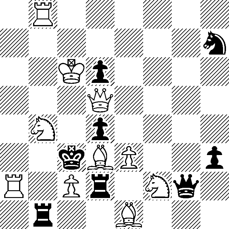 1R6/7n/2Kp4/3Q4/1N1p4/2kBP2p/R1Pr1Nq1/1r2B3