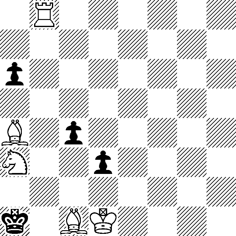 1R6/8/p7/8/B1p5/N2p4/8/k1BK4