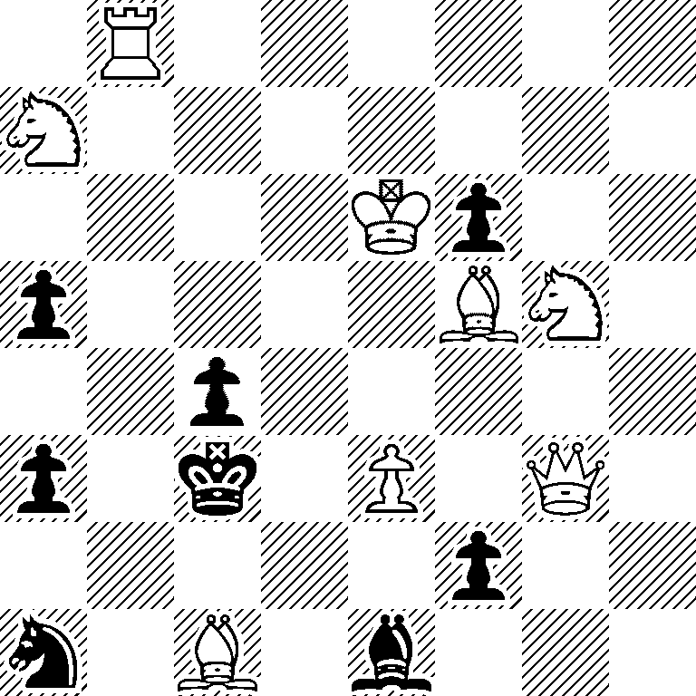 1R6/N7/4Kp2/p4BN1/2p5/p1k1P1Q1/5p2/n1B1b3
