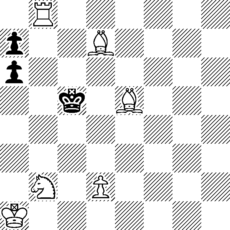 1R6/p2B4/p7/2k1B3/8/8/1N1P4/K7