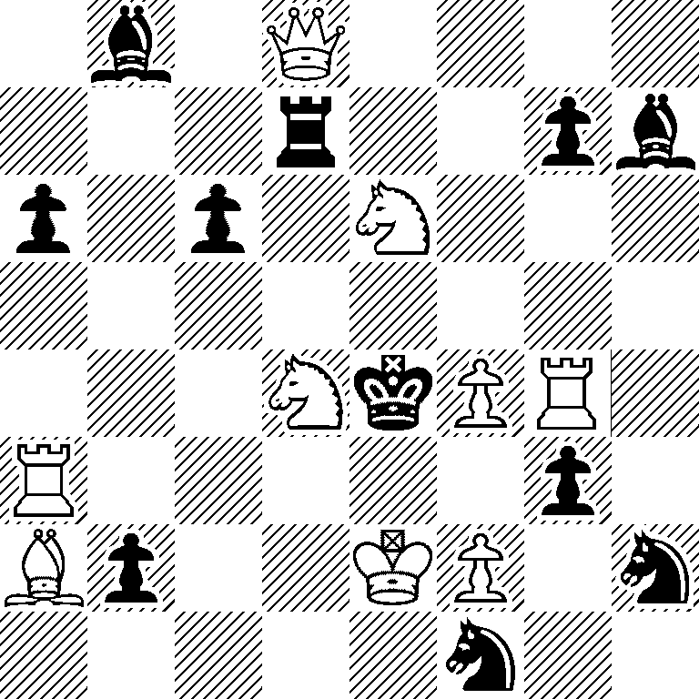 1b1Q4/3r2pb/p1p1N3/8/3NkPR1/R5p1/Bp2KP1n/5n2
