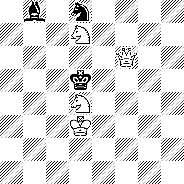 1b1n4/3N4/5Q2/3k4/3N4/3K4/8/8