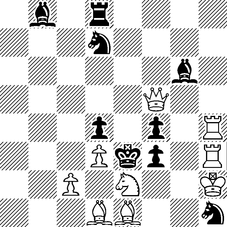 1b1r4/3n4/6b1/5Q2/3p1p1R/3Pkp1R/2P1N2K/3BB2n