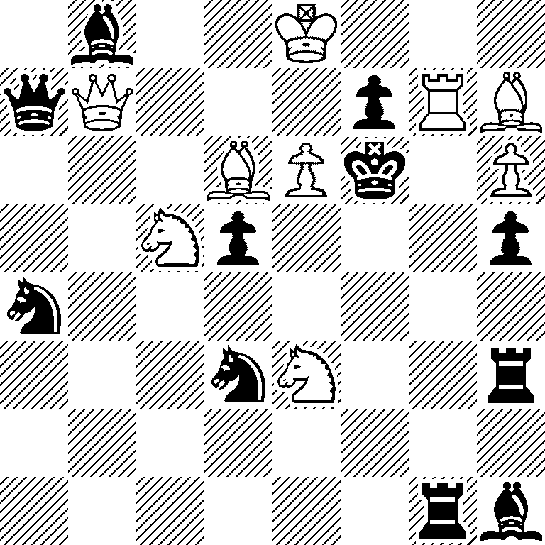 1b2K3/qQ3pRB/3BPk1P/2Np3p/n7/3nN2r/8/6rb