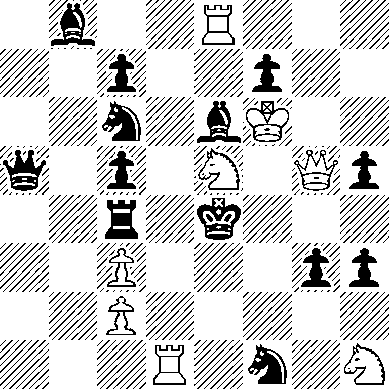 1b2R3/2p2p2/2n1bK2/q1p1N1Qp/2r1k3/2P3pp/2P5/3R1n1N