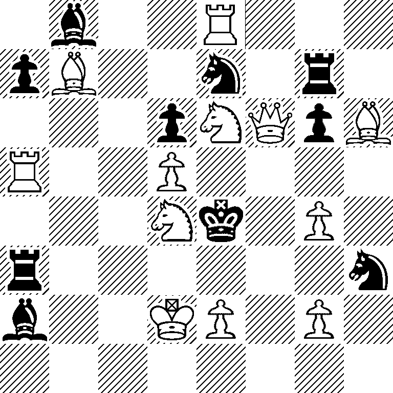 1b2R3/pB2n1r1/3pNQpB/R2P4/3Nk1P1/r6n/b2KP1P1/8