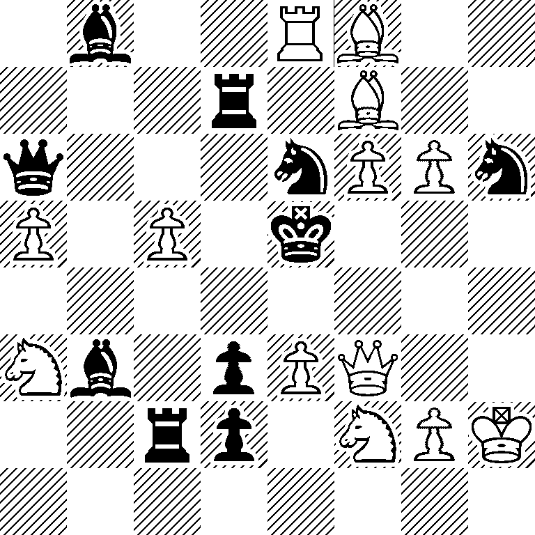 1b2RB2/3r1B2/q3nPPn/P1P1k3/8/Nb1pPQ2/2rp1NPK/8