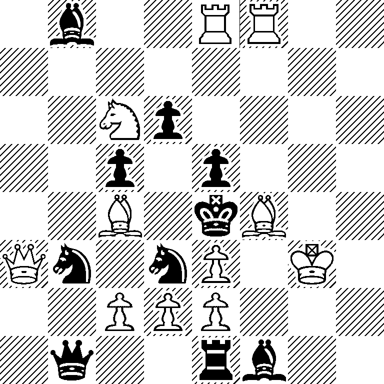 1b2RR2/8/2Np4/2p1p3/2B1kB2/Qn1nP1K1/2PPP3/1q2rb2