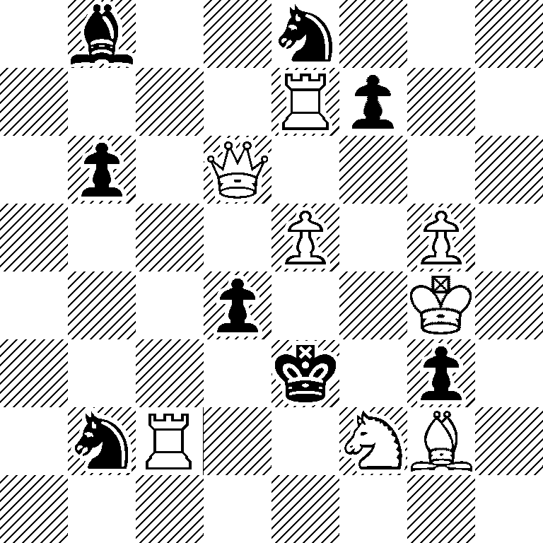 1b2n3/4Rp2/1p1Q4/4P1P1/3p2K1/4k1p1/1nR2NB1/8