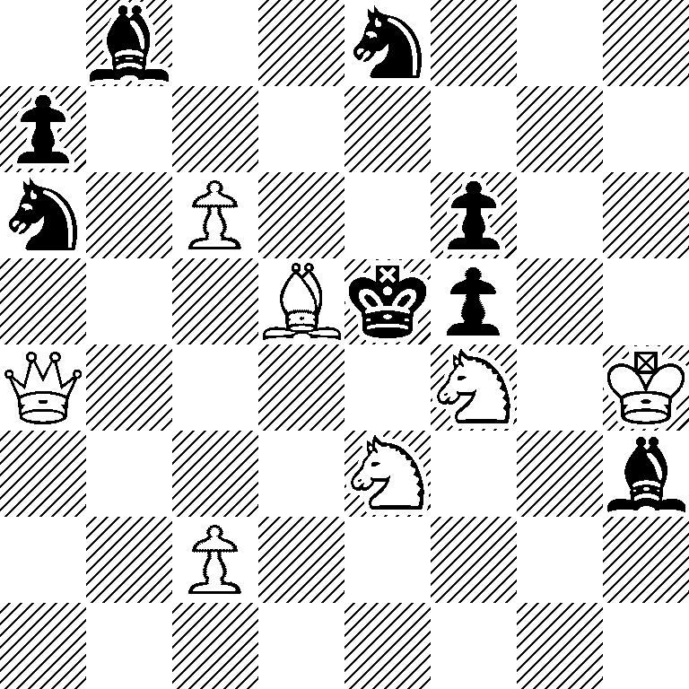 1b2n3/p7/n1P2p2/3Bkp2/Q4N1K/4N2b/2P5/8