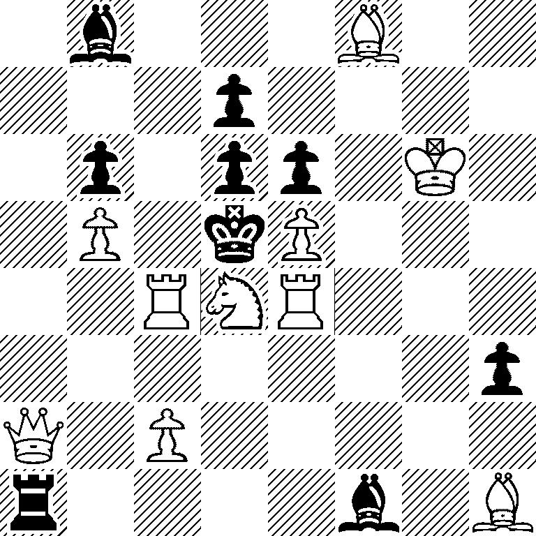 1b3B2/3p4/1p1pp1K1/1P1kP3/2RNR3/7p/Q1P5/r4b1B