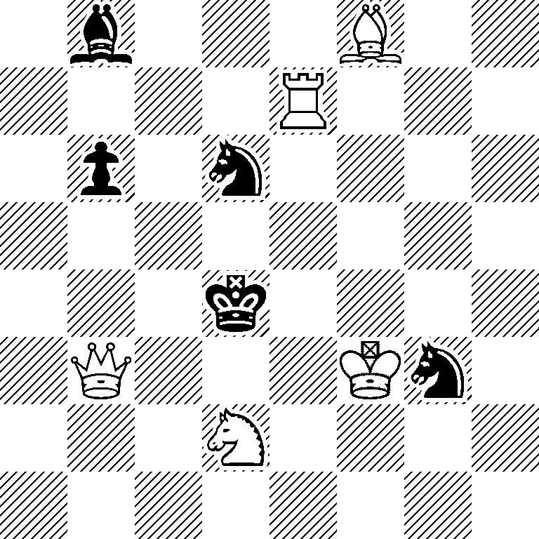 1b3B2/4R3/1p1n4/8/3k4/1Q3Kn1/3N4/8