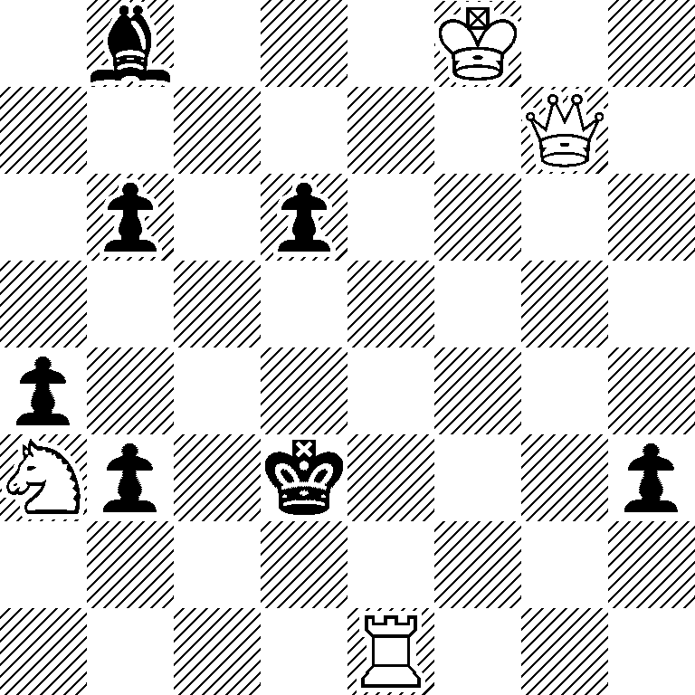 1b3K2/6Q1/1p1p4/8/p7/Np1k3p/8/4R3