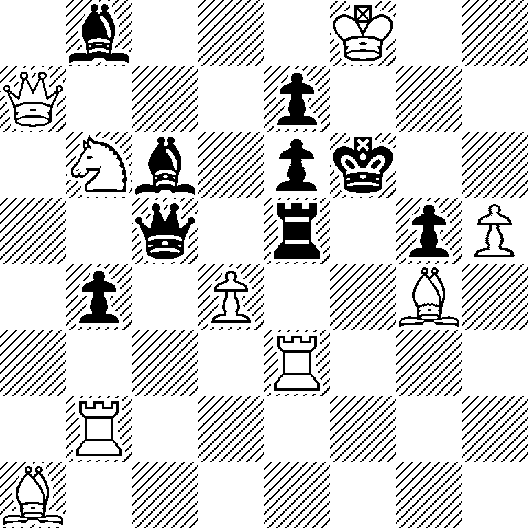 1b3K2/Q3p3/1Nb1pk2/2q1r1pP/1p1P2B1/4R3/1R6/B7