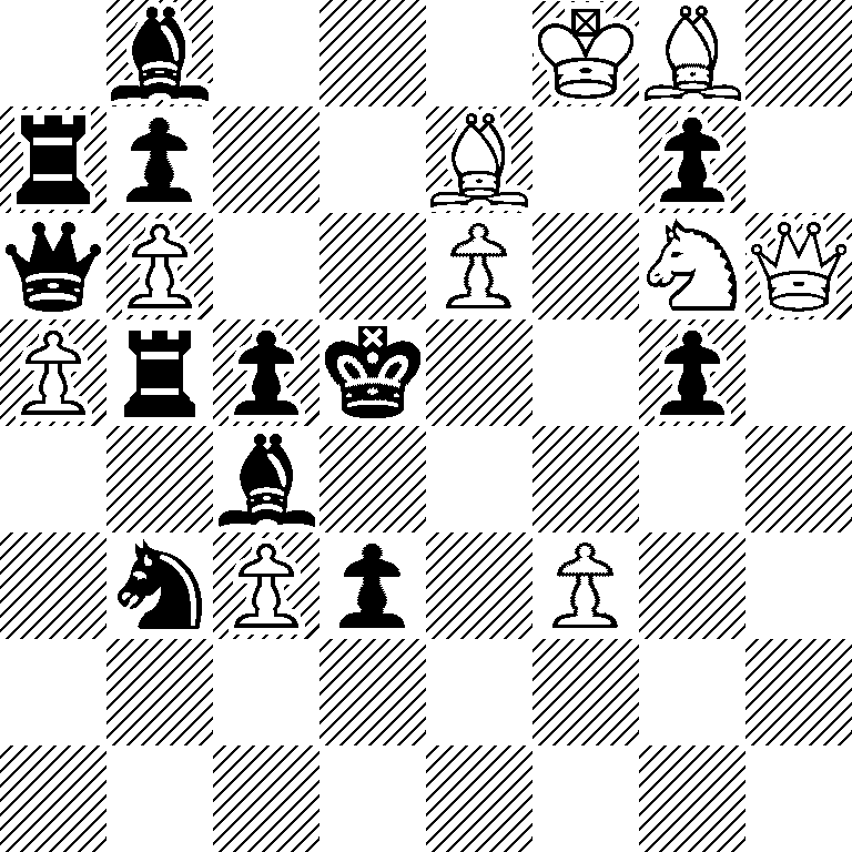 1b3KB1/rp2B1p1/qP2P1NQ/Prpk2p1/2b5/1nPp1P2/8/8