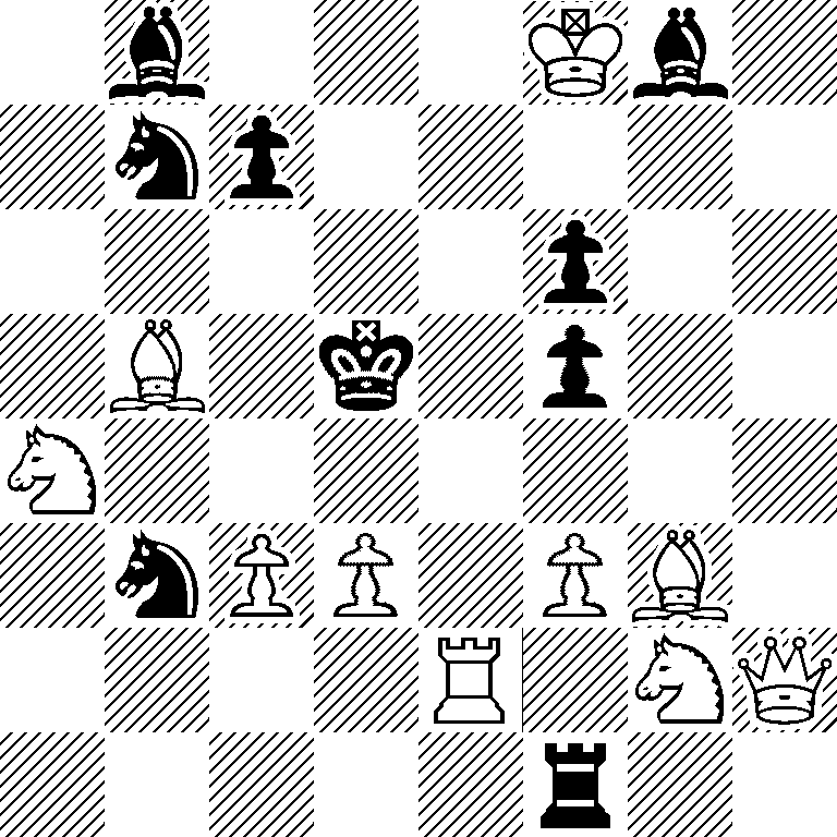 1b3Kb1/1np5/5p2/1B1k1p2/N7/1nPP1PB1/4R1NQ/5r2