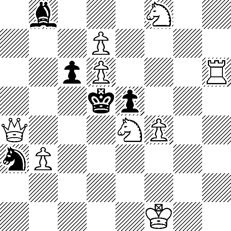 1b3N2/3P4/2pP3R/3kp3/Q3NP2/nP6/8/5K2