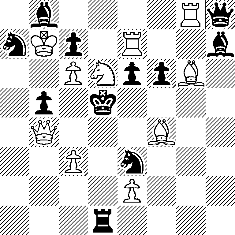 1b4Rq/nKp1R2b/2PNppB1/1p1k4/1Q3B2/2P1n3/4P3/3r4