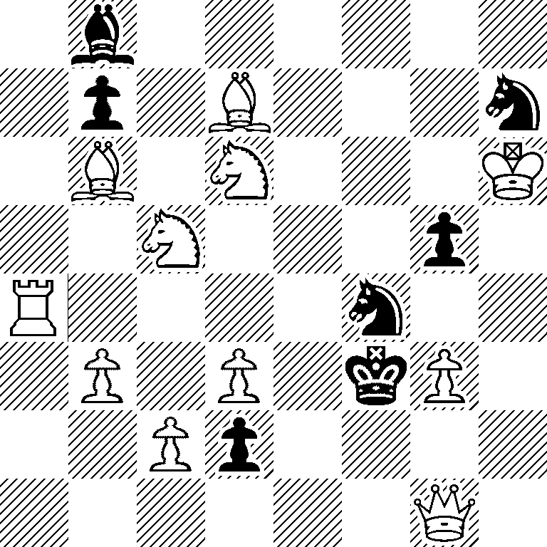 1b6/1p1B3n/1B1N3K/2N3p1/R4n2/1P1P1kP1/2Pp4/6Q1