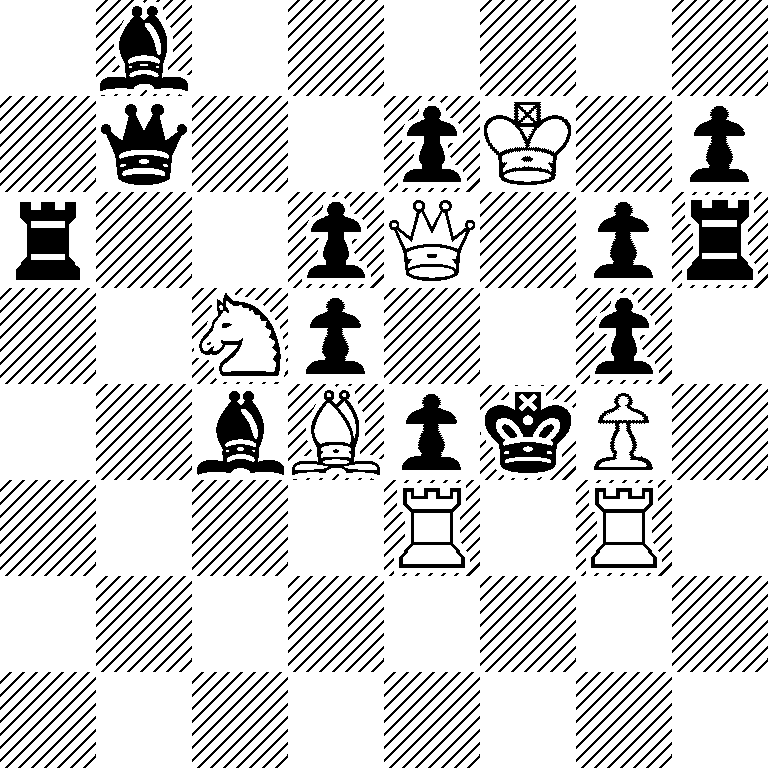 1b6/1q2pK1p/r2pQ1pr/2Np2p1/2bBpkP1/4R1R1/8/8