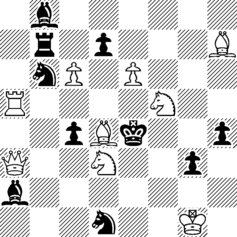 1b6/1r1p3B/1nP1P3/R4N2/2pBk2p/Q2N2p1/b7/3n2K1