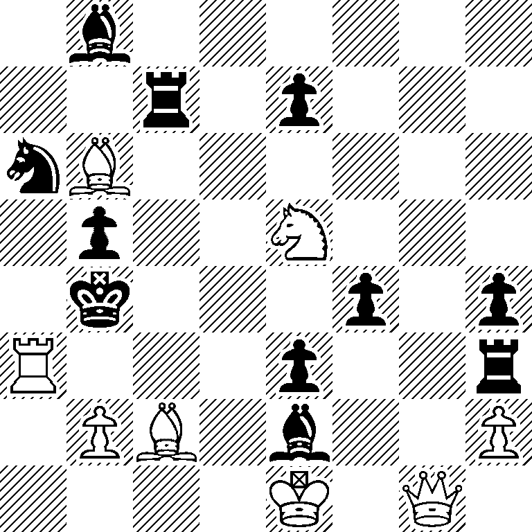 1b6/2r1p3/nB6/1p2N3/1k3p1p/R3p2r/1PB1b2P/4K1Q1