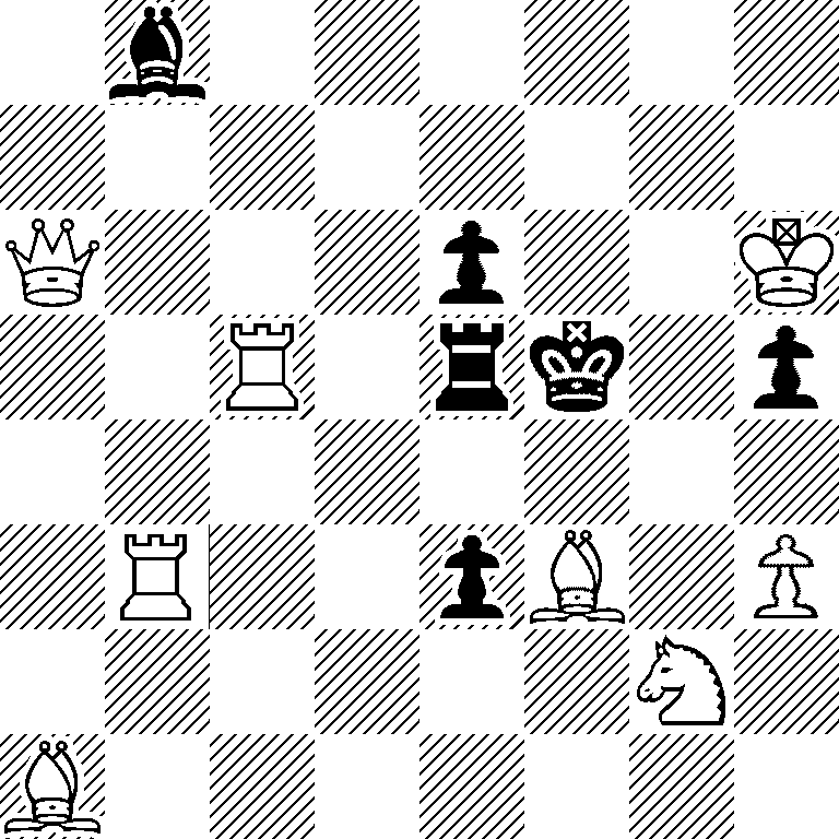 1b6/8/Q3p2K/2R1rk1p/8/1R2pB1P/6N1/B7