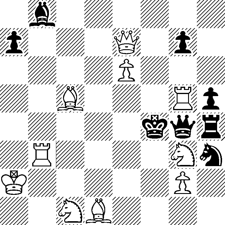 1b6/p3Q1p1/4P3/2B3Rp/5kqr/1R4Nn/K5P1/2NB4