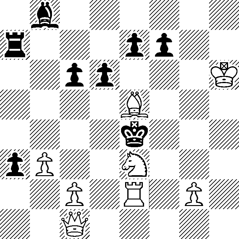 1b6/r3pp2/2pp3K/4B3/4k3/pP2N3/2P1R1P1/2Q5