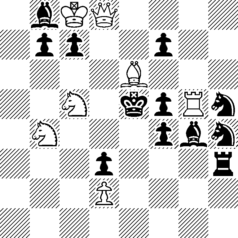 1bKQ4/1pp2p2/4B3/2N1kpRn/1N3pbn/3p3r/3P4/8