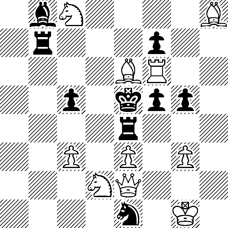 1bN4B/1r3p2/4BR2/2p1kpp1/4r3/2P1P1P1/3NQ3/4n1K1