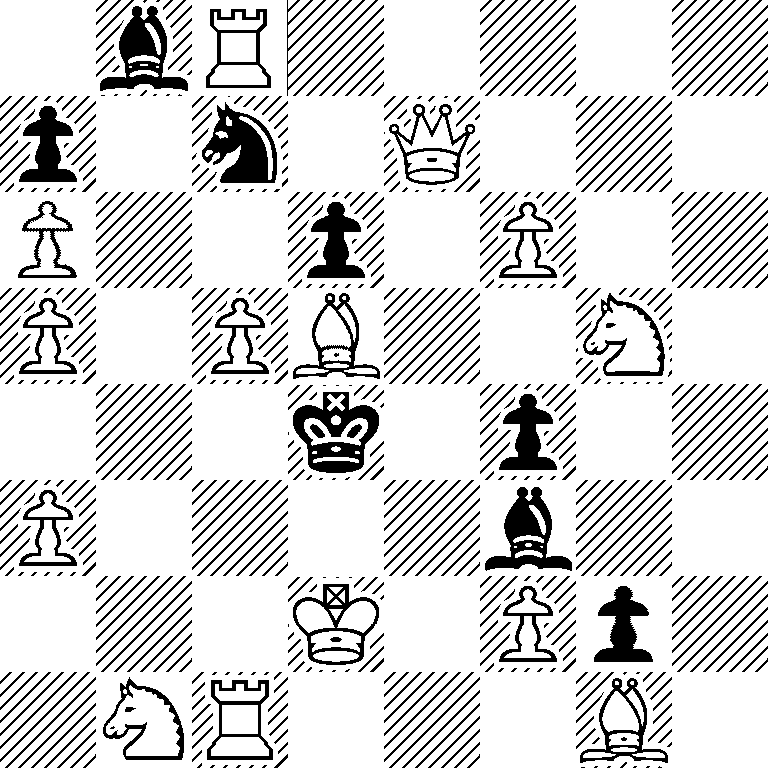 1bR5/p1n1Q3/P2p1P2/P1PB2N1/3k1p2/P4b2/3K1Pp1/1NR3B1