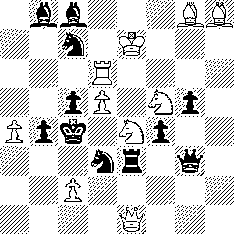 1bb3BB/2n1K3/3R4/2pP1Np1/Ppk1Np2/3nr1q1/2P5/4Q3