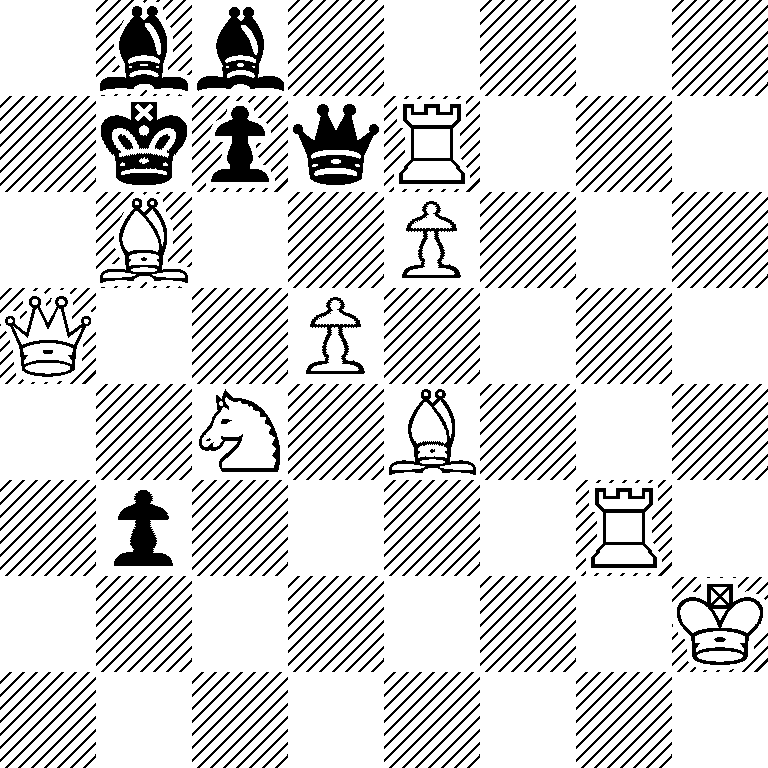 1bb5/1kpqR3/1B2P3/Q2P4/2N1B3/1p4R1/7K/8