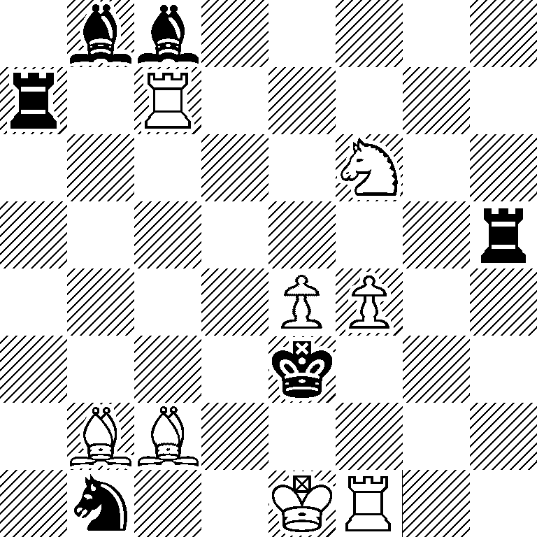 1bb5/r1R5/5N2/7r/4PP2/4k3/1BB5/1n2KR2