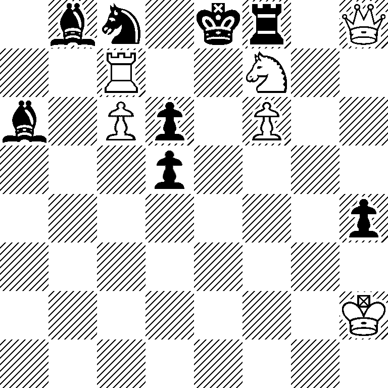 1bn1kr1Q/2R2N2/b1Pp1P2/3p4/7p/8/7K/8