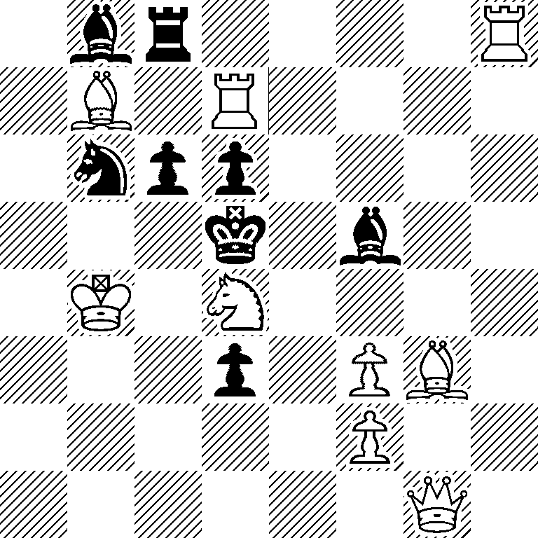 1br4R/1B1R4/1npp4/3k1b2/1K1N4/3p1PB1/5P2/6Q1